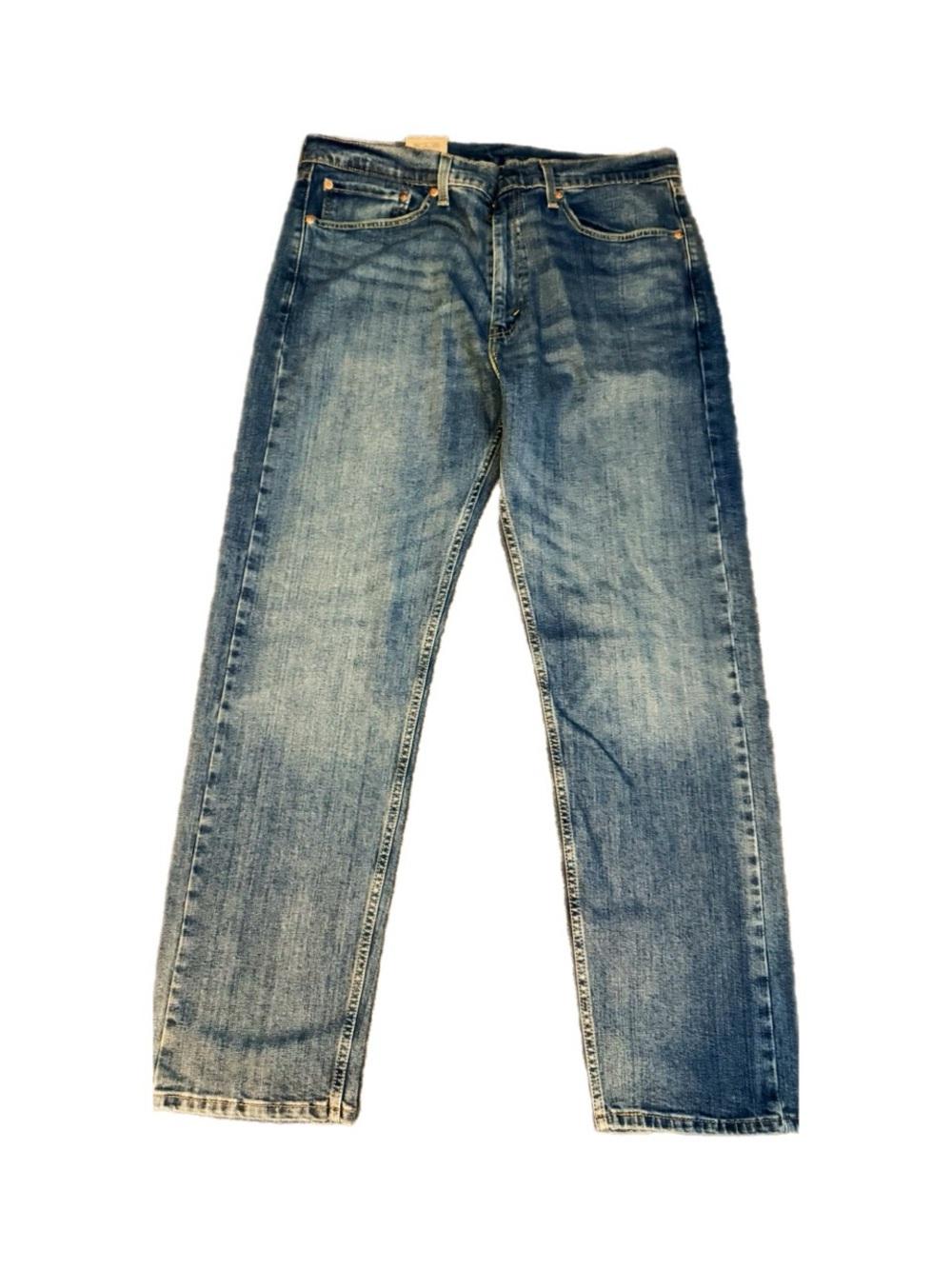Levi's Straight-Leg Jeans in Medium Blue Denim